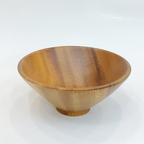 #AC13056W; Acacia wood bowl 13cm