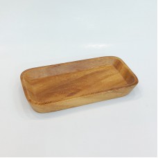 #AC14307; Acacia wood plate 14.3x7cm..