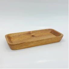 #AC1608; Acacia wood plate 16x8cm..