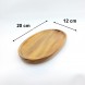 #AC2012; Acacia wood oval plate 20x12cm