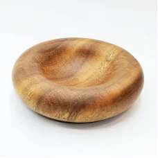 #AC203W; Wooden donut shape bowl 20cm  ..