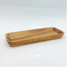 #AC20508; Acacia wood plate 20.5x8cm..