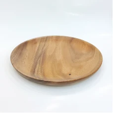 #AC20R; Acacia wood plate Rd. 20cm..