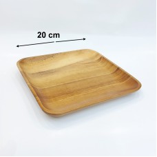 #AC20S; Acacia wood plate 20x20cm..