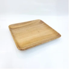 #AC20S; Acacia wood plate 20x20cm..