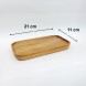 #AC2111; Acacia wood plate 21x11cm