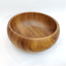 #AC215100W; Acacia wood bowl Dia. 21.5cm..