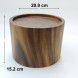 #AC21H; Acacia wood juice dispenser stand   