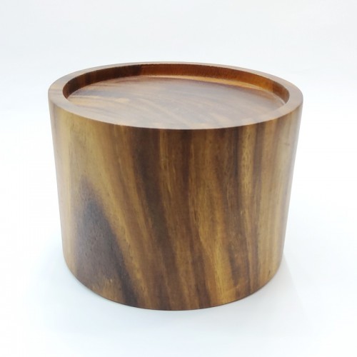 #AC21H; Acacia wood juice dispenser stand   