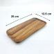 #AC25125; Acacia wood plate 25x12.5cm