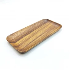 #AC25125; Acacia wood plate 25x12.5cm..