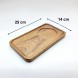 #AC2514; Acacia wood tray 25x14cm