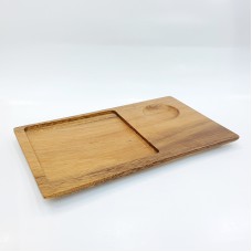 #AC2515W; Acacia wood plate 25x15cm..