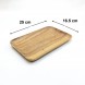 #AC25165; Acacia wood plate 25x16.5cm