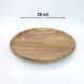 #AC25R; Acacia wood plate Dia. 25cm