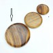 #AC25R; Acacia wood plate Dia. 25cm