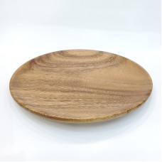 #AC25R; Acacia wood plate Dia. 25cm..