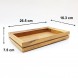 #AC265163KS; Acacia wood tray 26.5x16.3x4cm