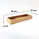 #AC3010K;  Acacia wood utensil holder 30x10