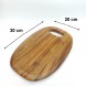 #AC3020A;  Acacia wood serving board 30x20cm