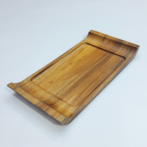 #AC33175;  Acacia wood serving tray 33x17.5cm