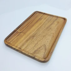 #AC3524;  Acacia wood tray 35x24cm..