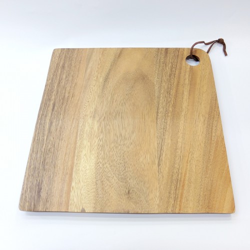 #AC3535;  Acacia wood serving board 35x35cm