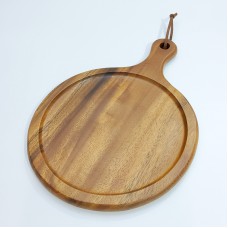 #AC3626;  Acacia wood pizza board 36x26c..