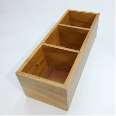 #AC3814K;  Acacia wood organizer 38x14cm..