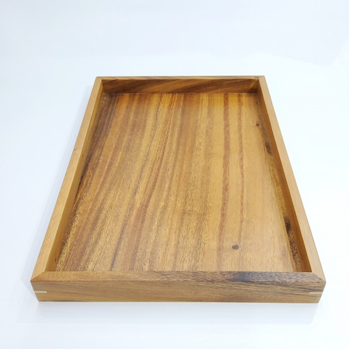 #AC3827K;  Acacia wood serving tray 38x27cm