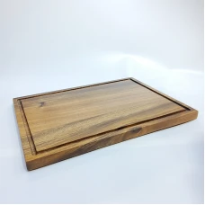 #AC3828;  Acacia wood serving board 38x2..