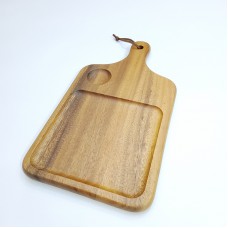 #AC4022;  Acacia wood serving board 40x2..