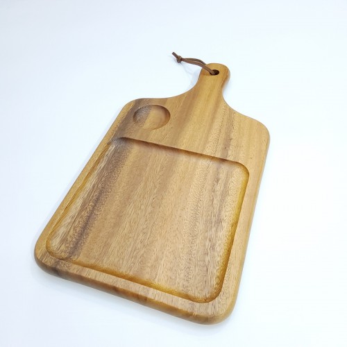 #AC4022;  Acacia wood serving board 40x22cm