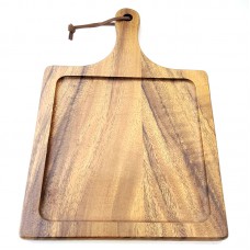 #AC4028;  Acacia wood serving board 40x2..