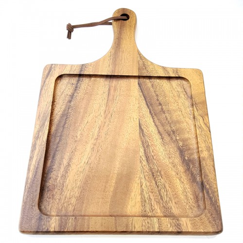 #AC4028;  Acacia wood serving board 40x28cm