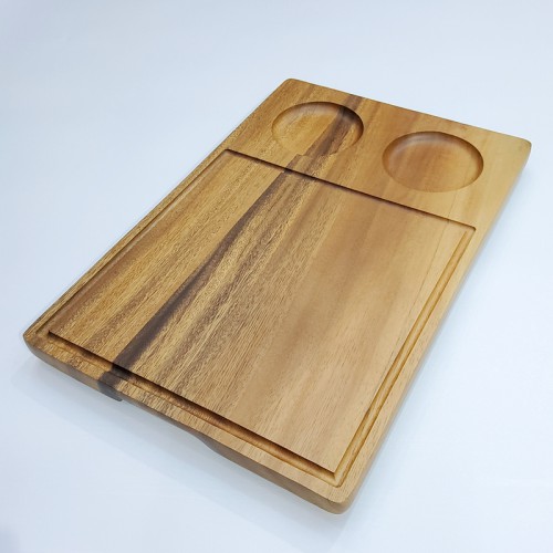 #AC4430;  Acacia wood serving board 44x30cm