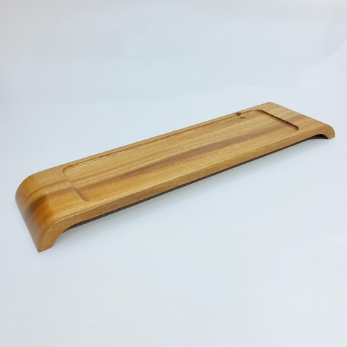 #AC447118;  Acacia wood serving tray 44x18cm