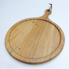 #AC4533;  Acacia wood pizza board 45x33c..