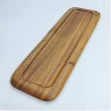 #AC4615;  Acacia wood plate 46x15cm..