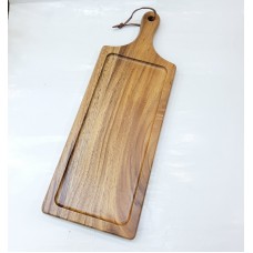 #AC4917;  Acacia wood serving board 49x1..