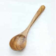 #AC6221Y; Acacia wood spoon 18.5cm..