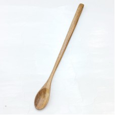 #AC6320Y; Acacia wood spoon 27.5cm..