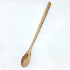 #AC6320Y; Acacia wood spoon 27.5cm..