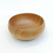 #AC8537;  Acacia wood sauce bowl 8.5cm..