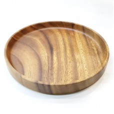 #AC8P; Acacia wood round plate 8" ..