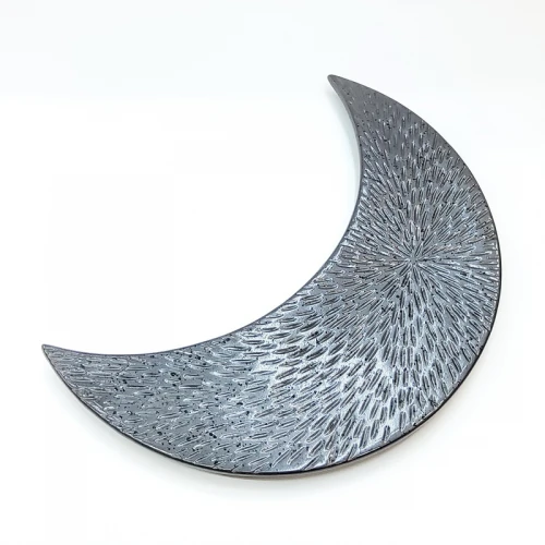 #AE2408-PM; Ceramic moon shape plates 10