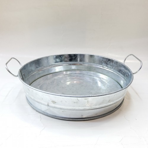 #B259-O; Metal bucket 22x5cm RD Vintage 