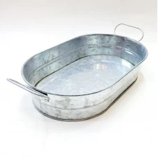 #B267-O; Metal bucket 24x15x5cm Vintage ..