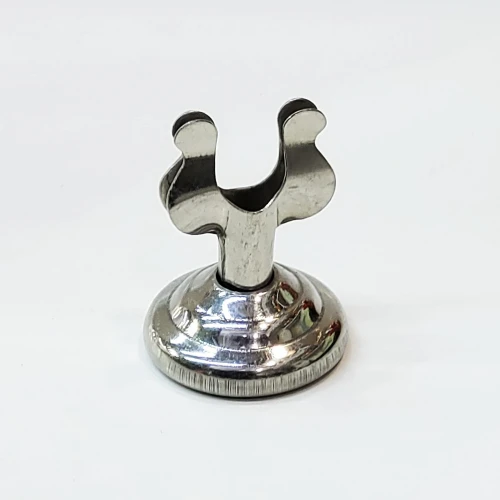 #BB4028; S/S tag holder 4cm Silver