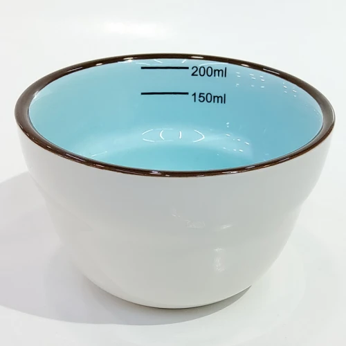 #BC200-BL; Ceramic cupping bowl 200ml #BL